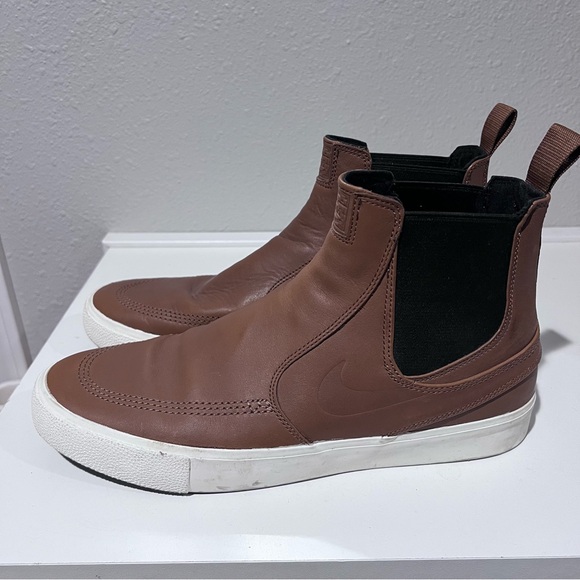 Nike SB Zoom Stefan Janoski Slip Mid RM British Tan BQ5888-200 Men’s Size 11 EUC - Picture 3 of 11